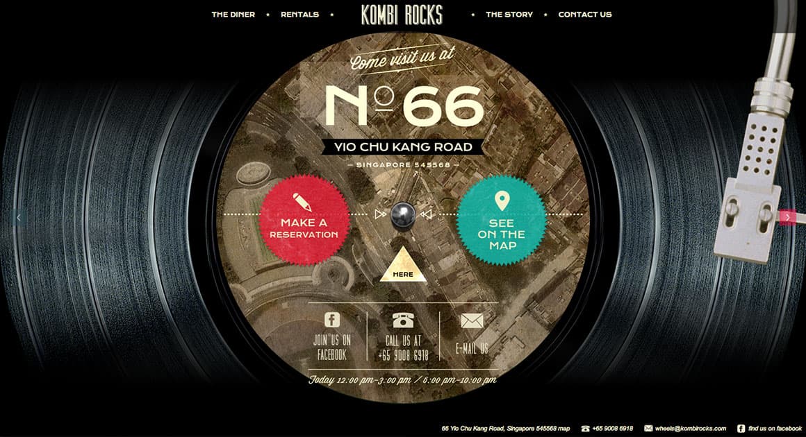 Kombi Rocks Contact Page